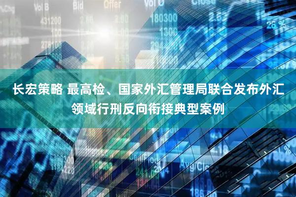 长宏策略 最高检、国家外汇管理局联合发布外汇领域行刑反向衔接典型案例